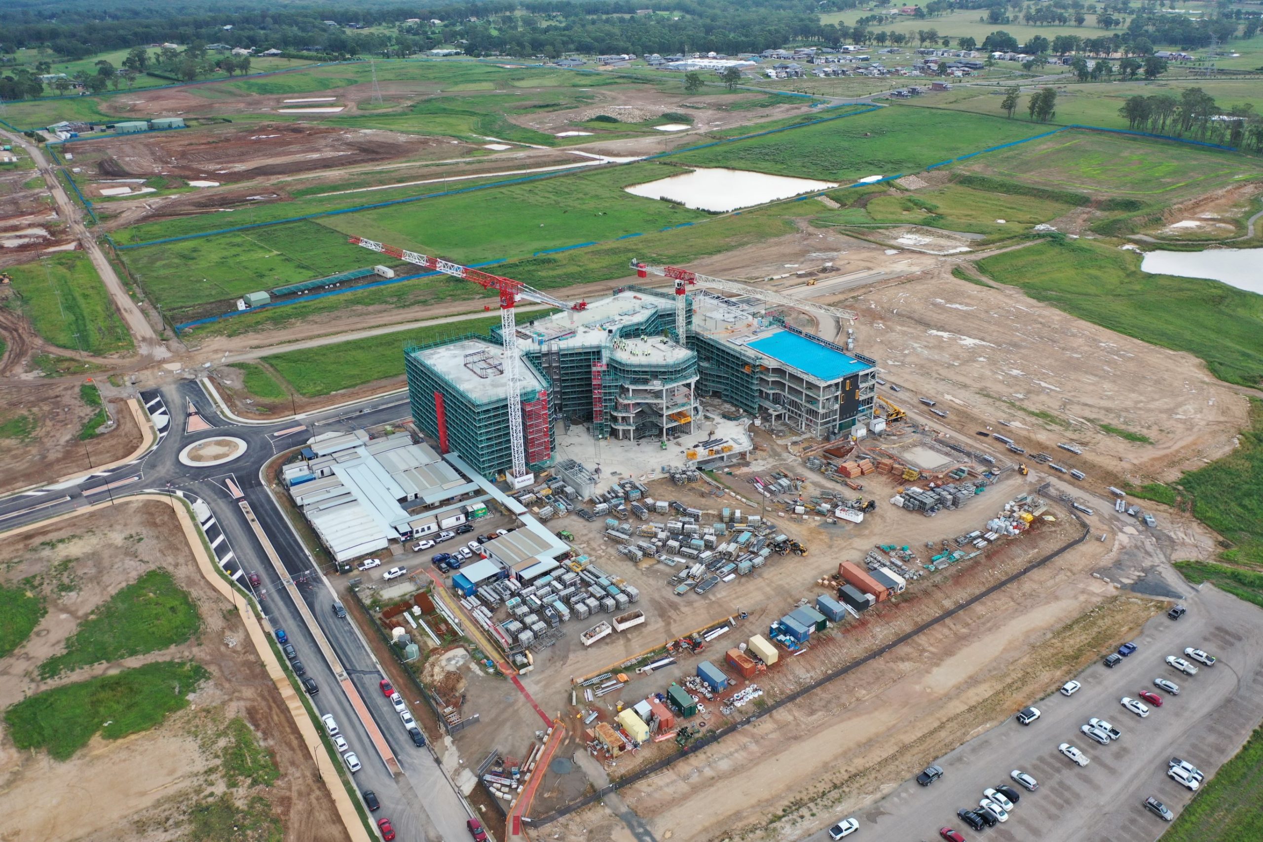 Santa Sophia topping-out aerial